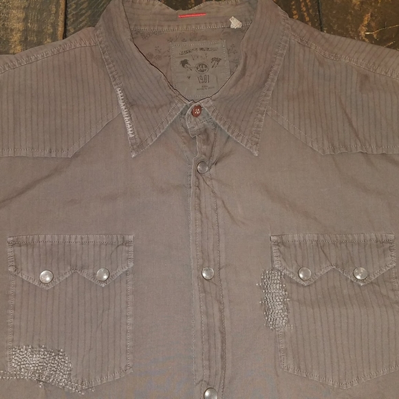 Guess Vintage Button Down Shirt XL Brown - Picture 1 of 5